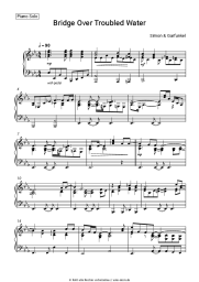 Noten, Akkorde Simon & Garfunkel - Bridge Over Troubled Water