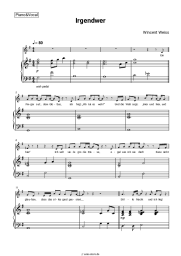 Noten, Akkorde Wincent Weiss - Irgendwer