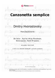 Noten, Akkorde Dmitry Hvorostovsky - Canzonetta semplice