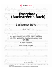 Noten, Akkorde Backstreet Boys - Everybody (Backstreet's Back)