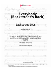 Noten, Akkorde Backstreet Boys - Everybody (Backstreet's Back)