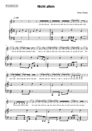 Noten, Akkorde Nina Chuba - Nicht allein