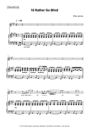 Noten, Akkorde Etta James - I'd Rather Go Blind