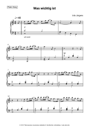 Noten, Akkorde Udo Jürgens - Was wichtig ist