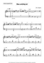 Noten, Akkorde Udo Jürgens - Was wichtig ist