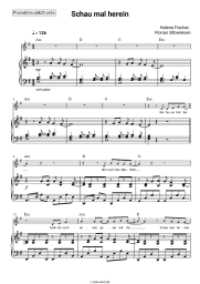 Noten, Akkorde Helene Fischer, Florian Silbereisen - Schau mal herein