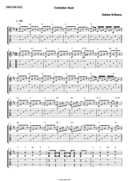 Noten, Akkorde Robbie Williams - Forbidden Road