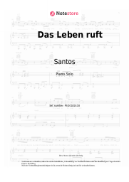 Noten, Akkorde Santos, Montez - Das Leben ruft