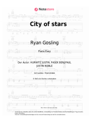 Noten, Akkorde Ryan Gosling, Emma Stone - City of stars