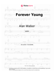 Noten, Akkorde Alan Walker - Forever Young