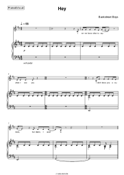 Noten, Akkorde Backstreet Boys - Hey