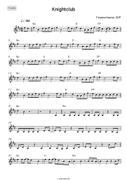 Noten, Akkorde Feuerschwanz, SDP - Knightclub