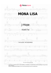 Noten, Akkorde J-Hope - MONA LISA