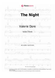 Noten, Akkorde Valerie Dore - The Night