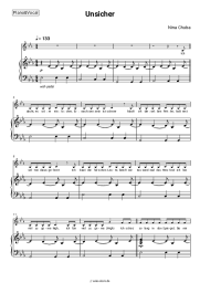 Noten, Akkorde Nina Chuba - Unsicher