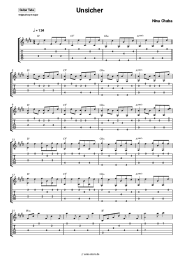 Noten, Akkorde Nina Chuba - Unsicher