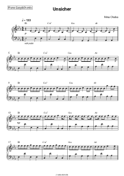 Noten, Akkorde Nina Chuba - Unsicher