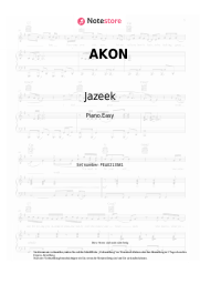 Noten, Akkorde Jazeek - AKON