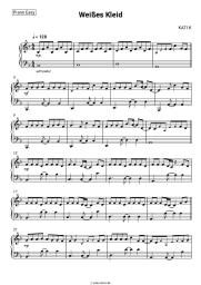 Noten, Akkorde KATI K - Weißes Kleid