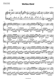 Noten, Akkorde KATI K - Weißes Kleid