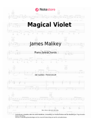 Noten, Akkorde James Malikey - Magical Violet