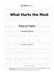 Noten, Akkorde Rascal Flatts, Backstreet Boys - What Hurts the Most