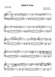 Noten, Akkorde Deep Purple - Child In Time