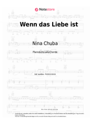 Noten, Akkorde Nina Chuba - Wenn das Liebe ist