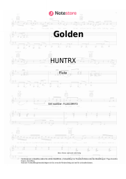 Noten, Akkorde HUNTRX, EJAE, AUDREY NUNA, REI AMI, KPop Demon Hunters Cast - Golden