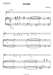 Noten, Akkorde Manowar - Courage