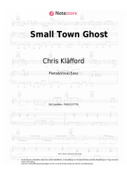Noten, Akkorde Chris Kläfford - Small Town Ghost