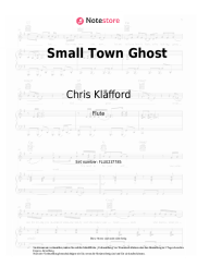 Noten, Akkorde Chris Kläfford - Small Town Ghost