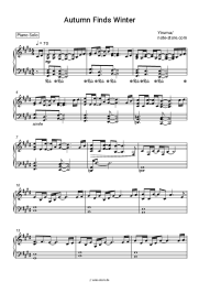 Noten, Akkorde Yiruma - Autumn Finds Winter