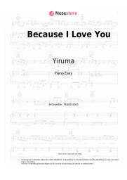 Noten, Akkorde Yiruma - Because I Love You