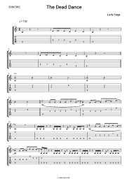 Noten, Akkorde Lady Gaga - The Dead Dance