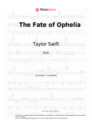 Noten, Akkorde Taylor Swift - The Fate of Ophelia