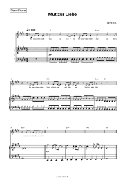 Noten, Akkorde AnNa R. - Mut zur Liebe