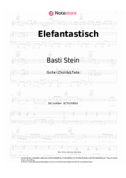 Noten, Akkorde Basti Stein - Elefantastisch