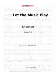 Noten, Akkorde Shannon - Let the Music Play