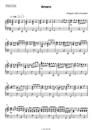 Noten, Akkorde Pinguini Tattici Nucleari - Amaro