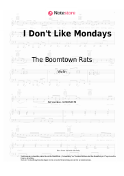 undefined The Boomtown Rats - I Don't Like Mondays