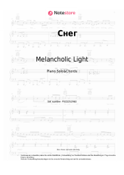 Noten, Akkorde Melancholic Light - Снег