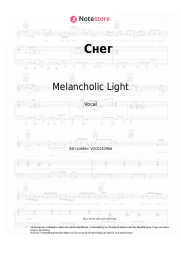 Noten, Akkorde Melancholic Light - Снег