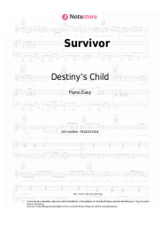 Noten, Akkorde Destiny’s Child - Survivor
