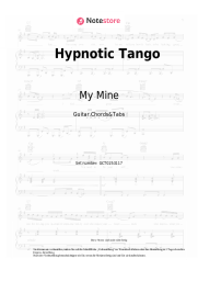 Noten, Akkorde My Mine - Hypnotic Tango