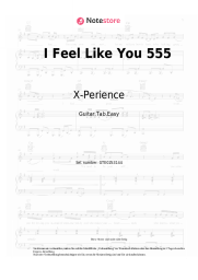 Noten, Akkorde X-Perience - I Feel Like You 555