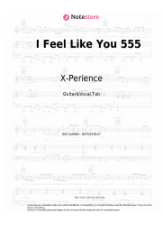 Noten, Akkorde X-Perience - I Feel Like You 555