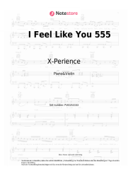 Noten, Akkorde X-Perience - I Feel Like You 555