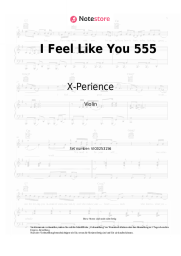 Noten, Akkorde X-Perience - I Feel Like You 555