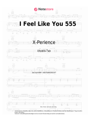Noten, Akkorde X-Perience - I Feel Like You 555